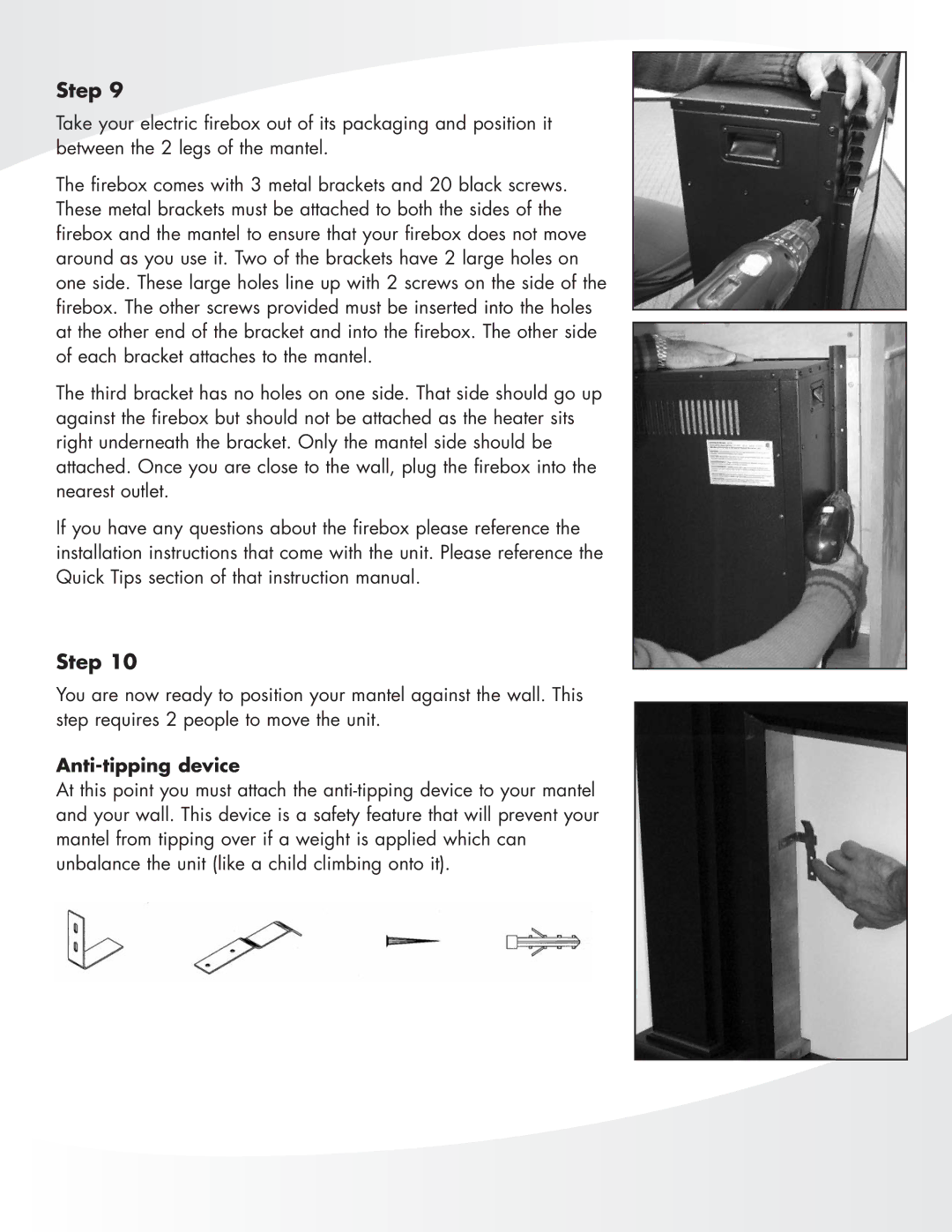 Greenway Home Products MM284SOK, MM284SCH manual Anti-tipping device 