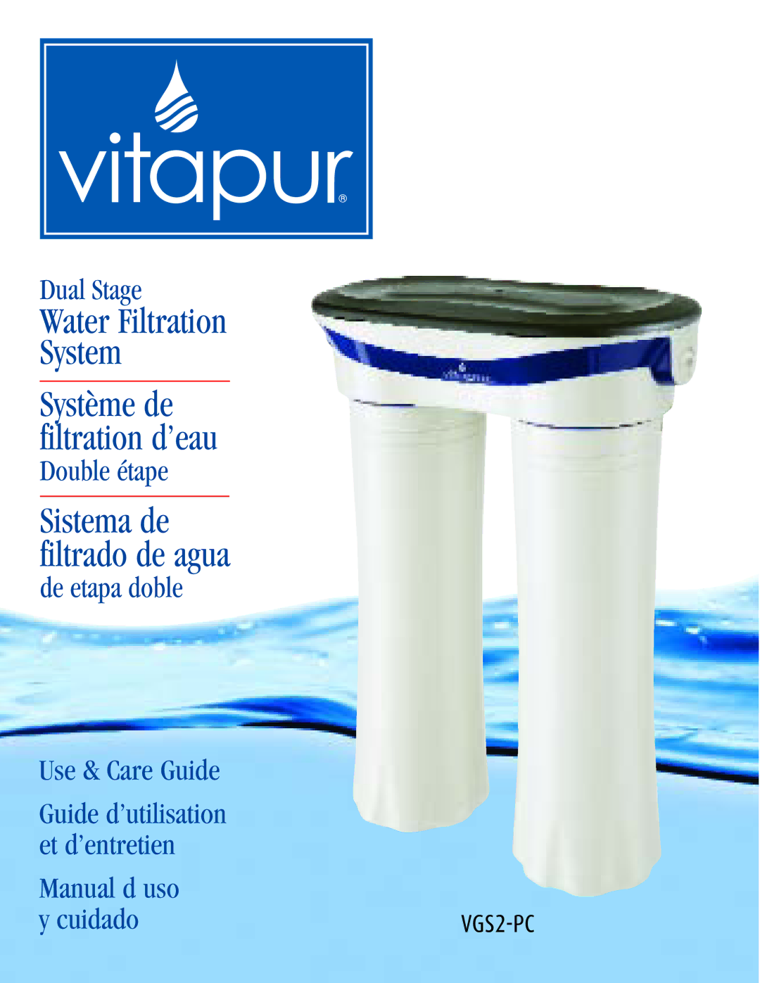 Greenway Home Products VGS2-PC manual Water Filtration System 