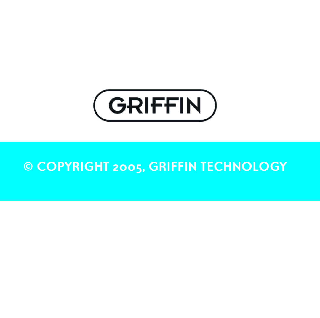 Griffin Technology shark 2.0 manual Copyright 2005, Griffin Technology 