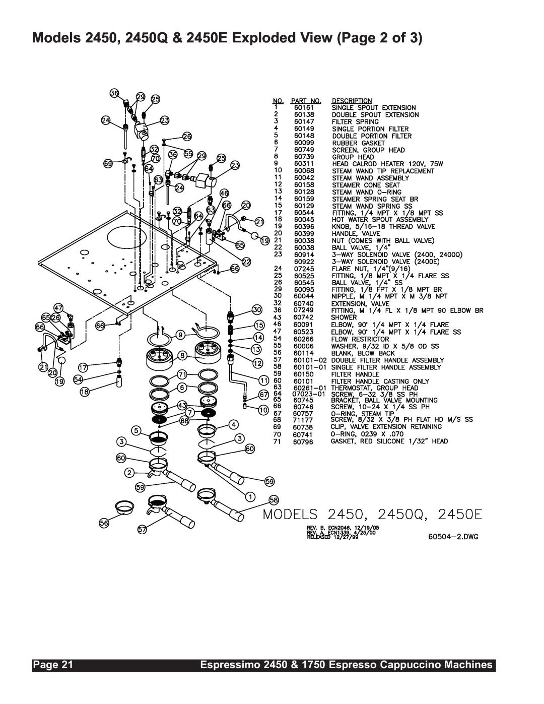 Grindmaster 2450, 1750 installation manual Page 