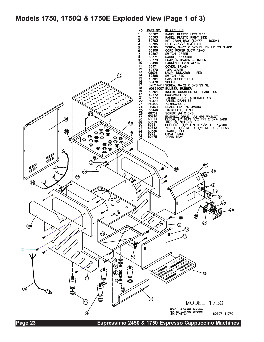Grindmaster 2450, 1750 installation manual Page 