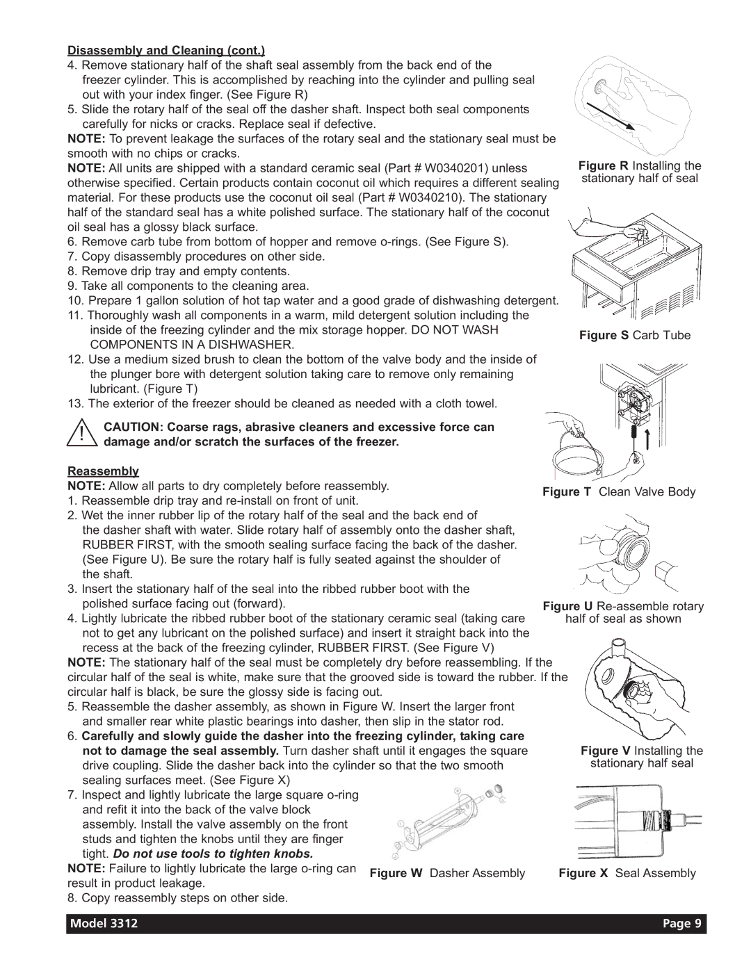 Grindmaster 3311 manual Tight. Do not use tools to tighten knobs 