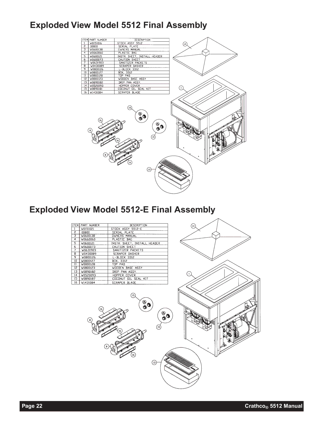 Grindmaster 5512E instruction manual Crathco 5512 Manual 