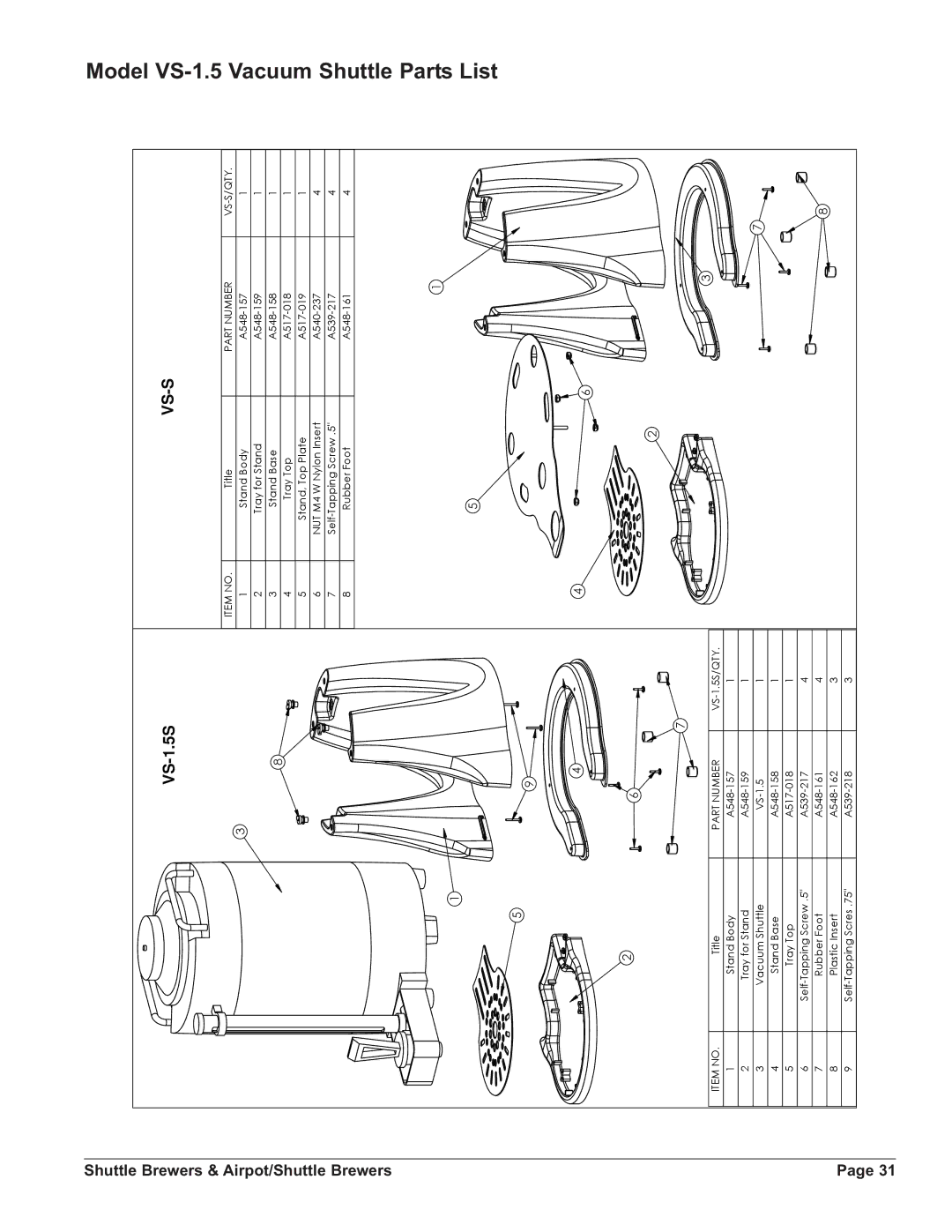 Grindmaster APBVSA-430V2E230, APBVSA-330V2E230, APBIC-430V2, PBIC-430V2E230, APB-330V2 Vacuum Shuttle, Airpot/Shuttle Brewers 