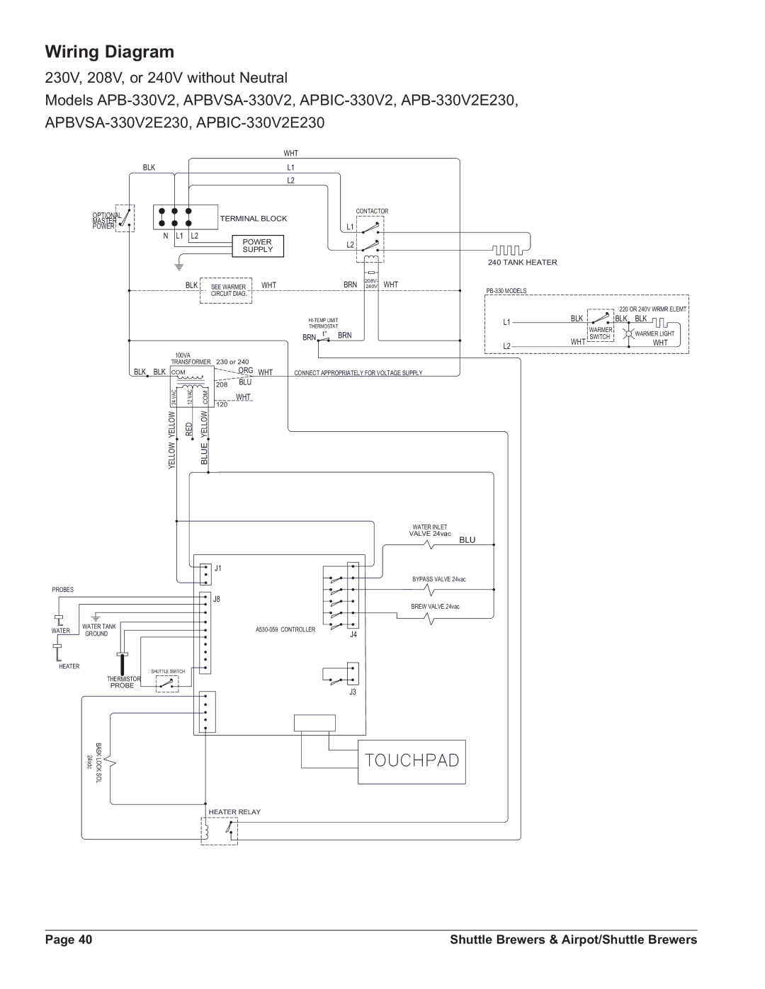 Grindmaster APBVSA-430V2, APBVSA-330V2E230, APBIC-430V2, PBIC-430V2E230, APB-330V2E230, APB-430V2 750,1$/%/2 $675 325 6833 