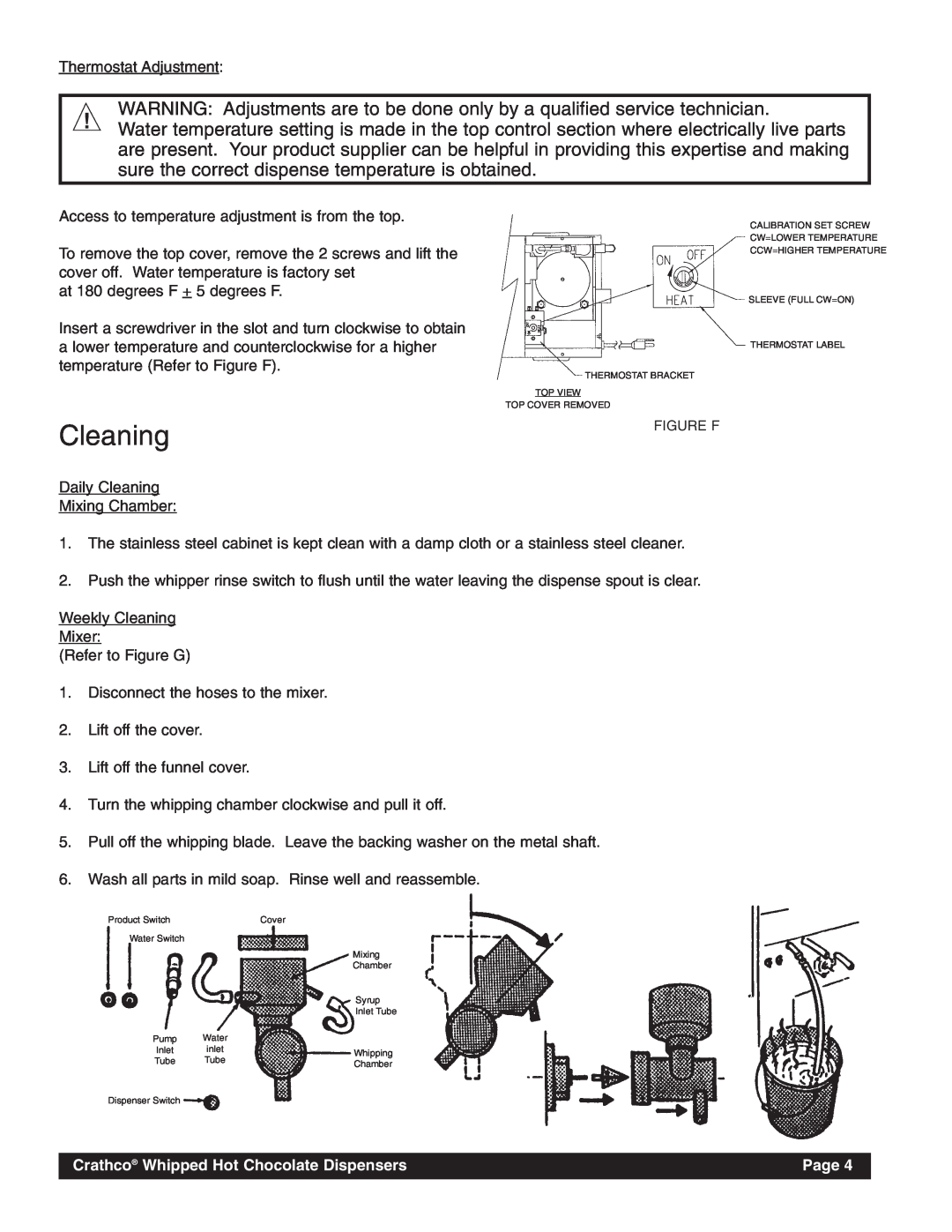 Grindmaster HC-2 instruction manual Cleaning 