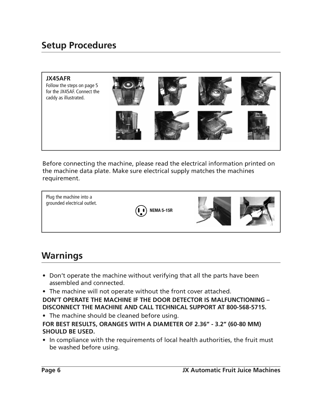 Grindmaster JX45AFR, JX15MC, JX28MCB, JX15ACS, JX28AC operation manual 