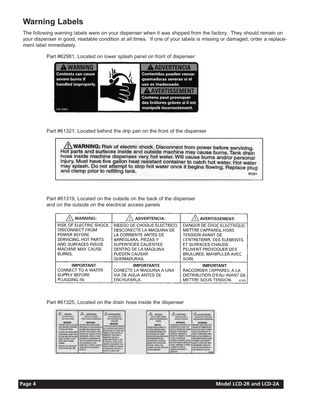 Grindmaster instruction manual Model LCD-2R and LCD-2A 