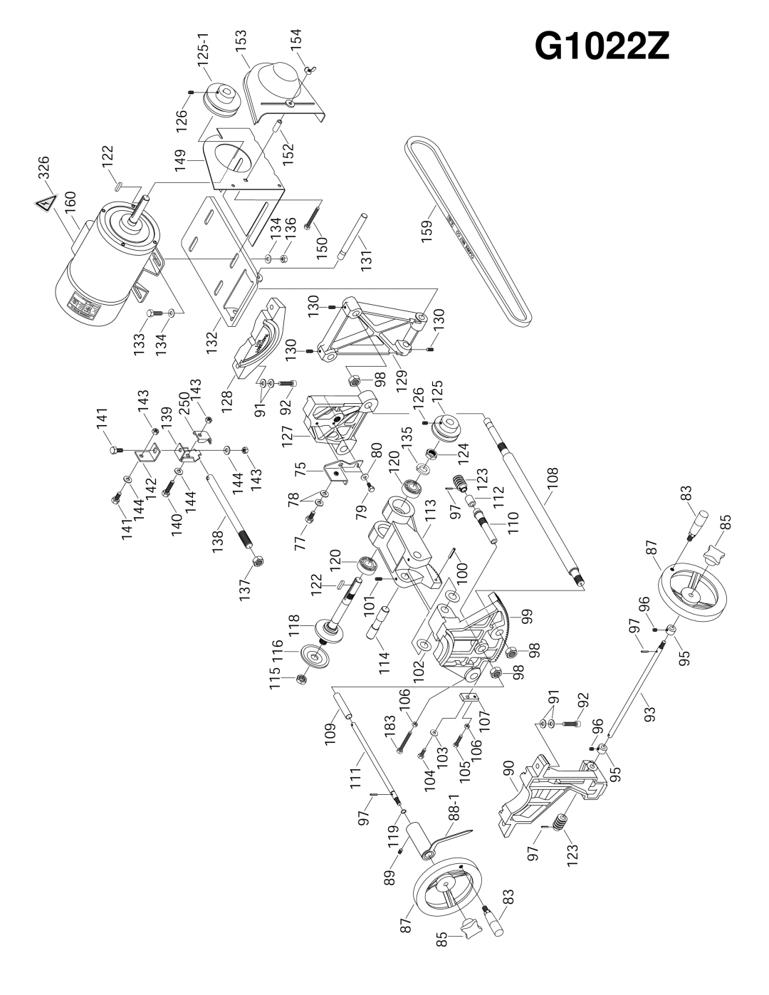 Grizzly & G1022PROZX instruction manual G1022Z 