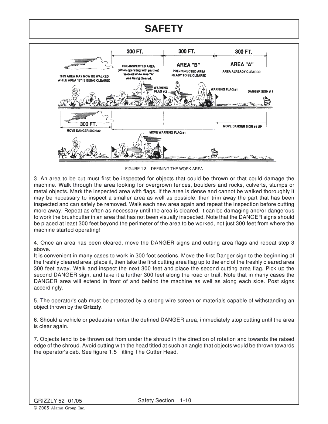 Grizzly 52 manual Safety 