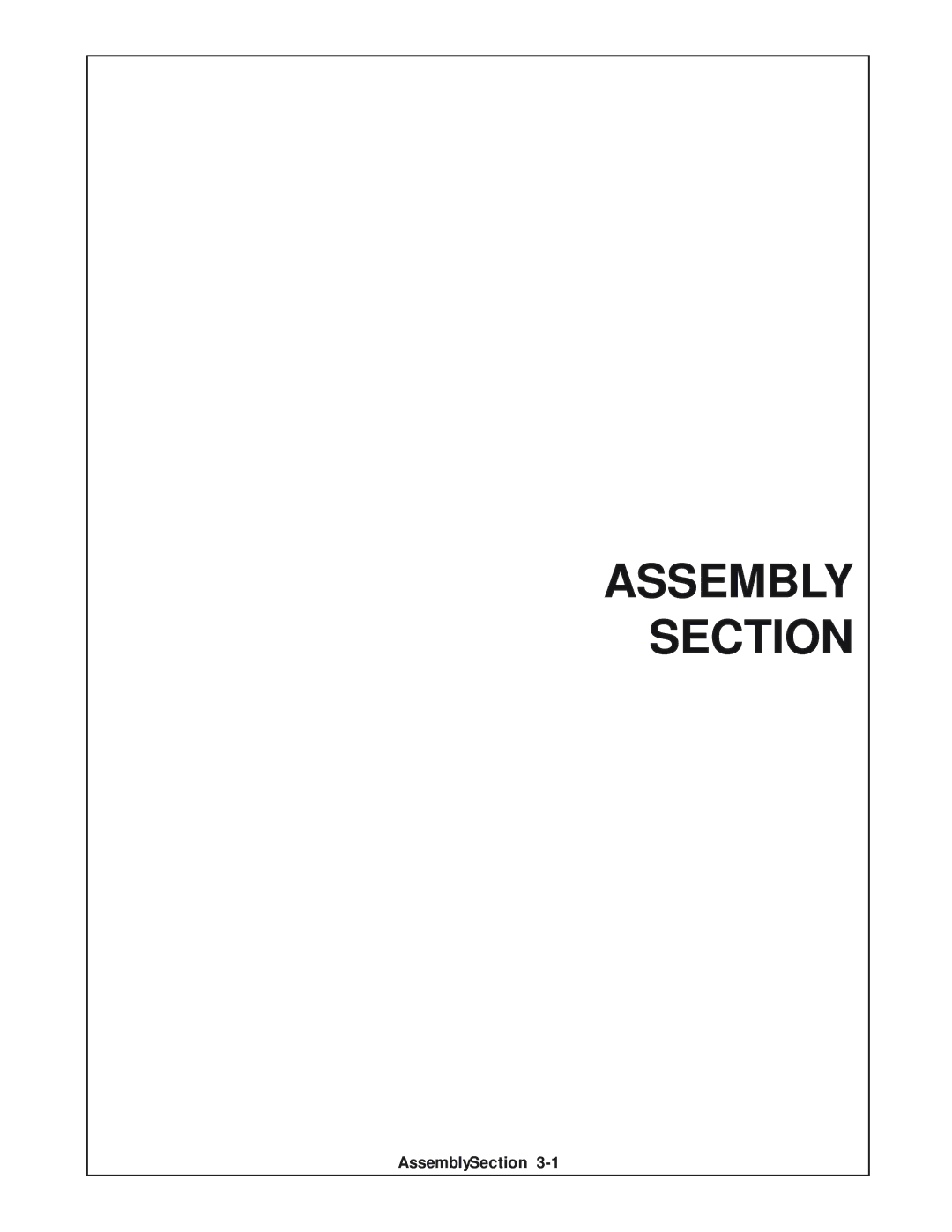 Grizzly 52 manual Assembly Section 