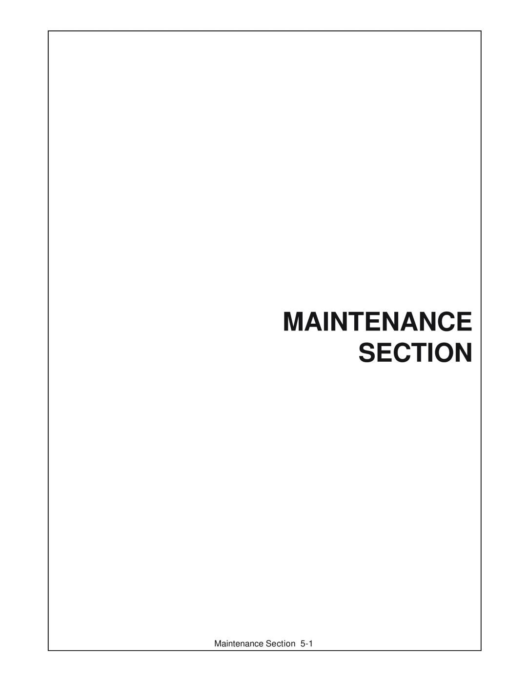 Grizzly 52 manual Maintenance Section 