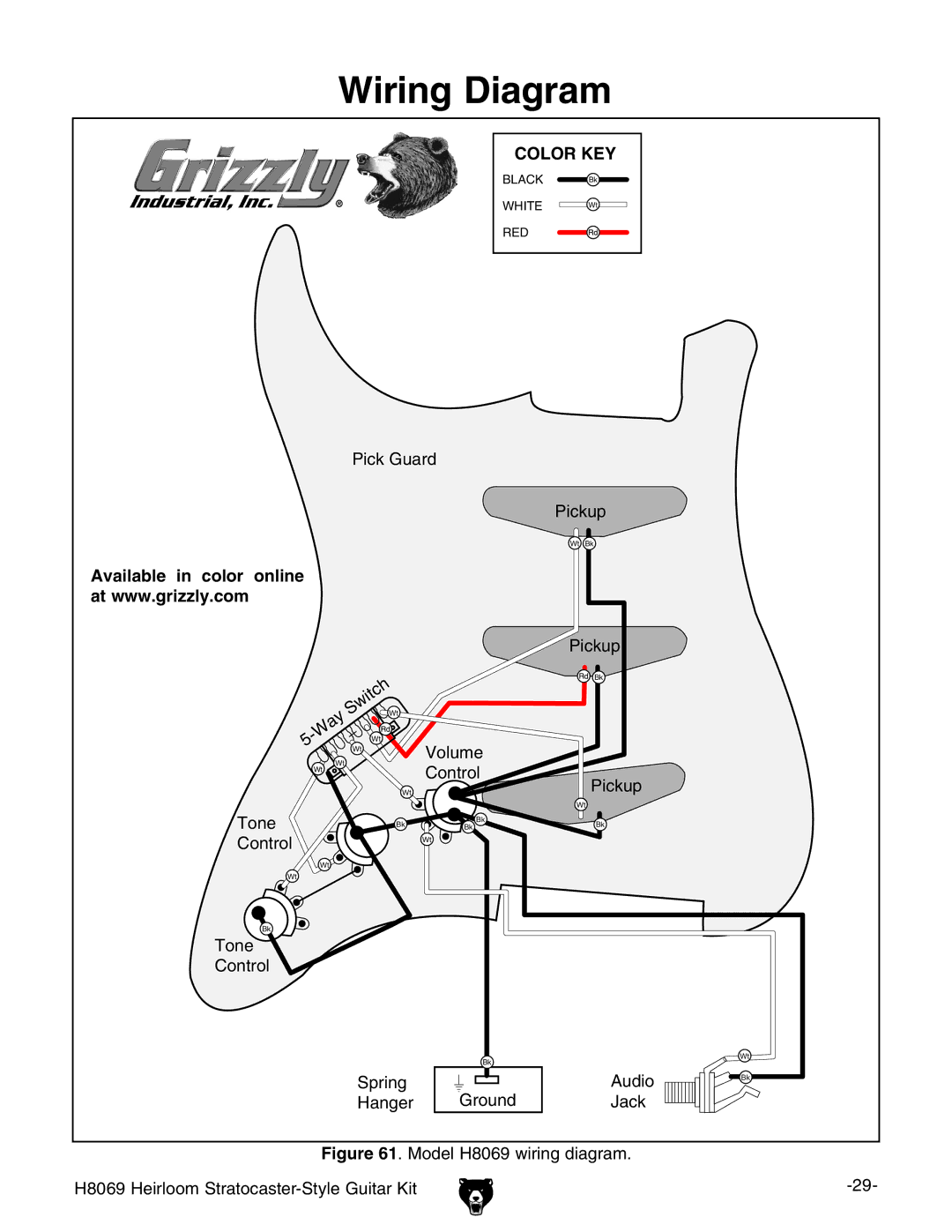 Grizzly BL8551 owner manual Wiring Diagram 