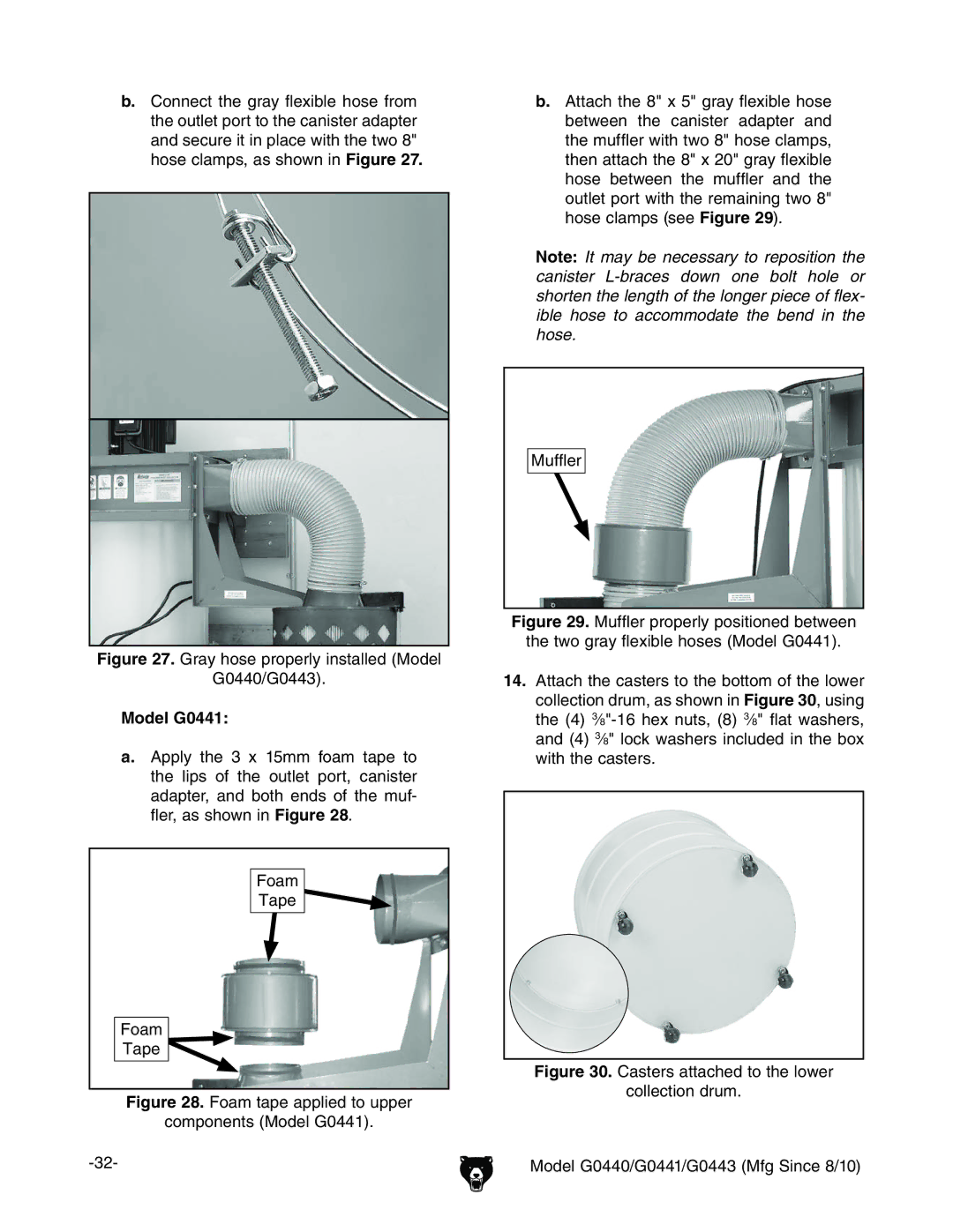 Grizzly G0443, G0440 owner manual $%#,  Model G0441, XdbedcZcihBdYZa%&# BjaZg 