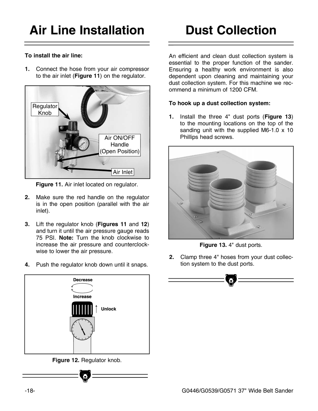 Grizzly G0446 manual 4O INSTALLTTHEHAIRILINE 