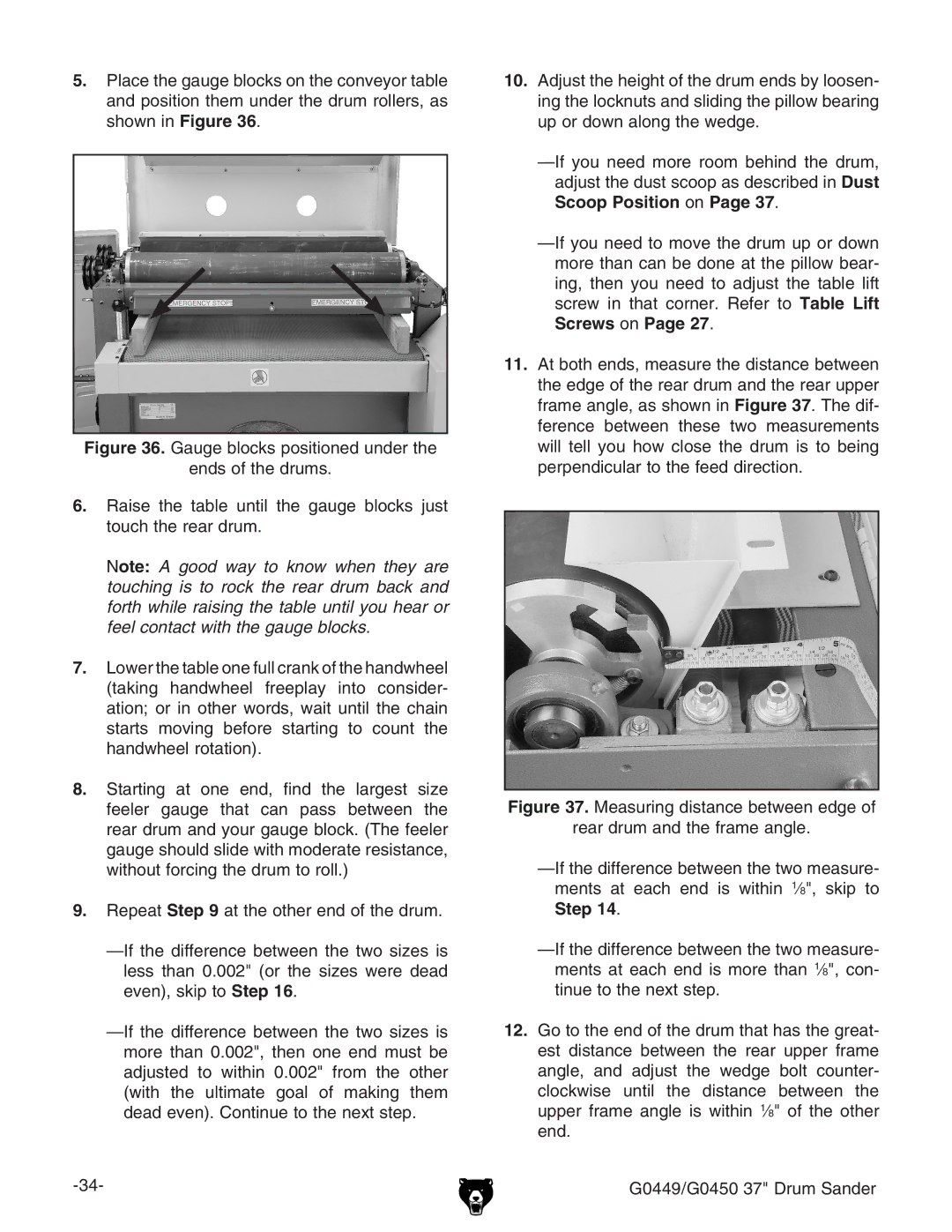 Grizzly G0449 instruction manual 