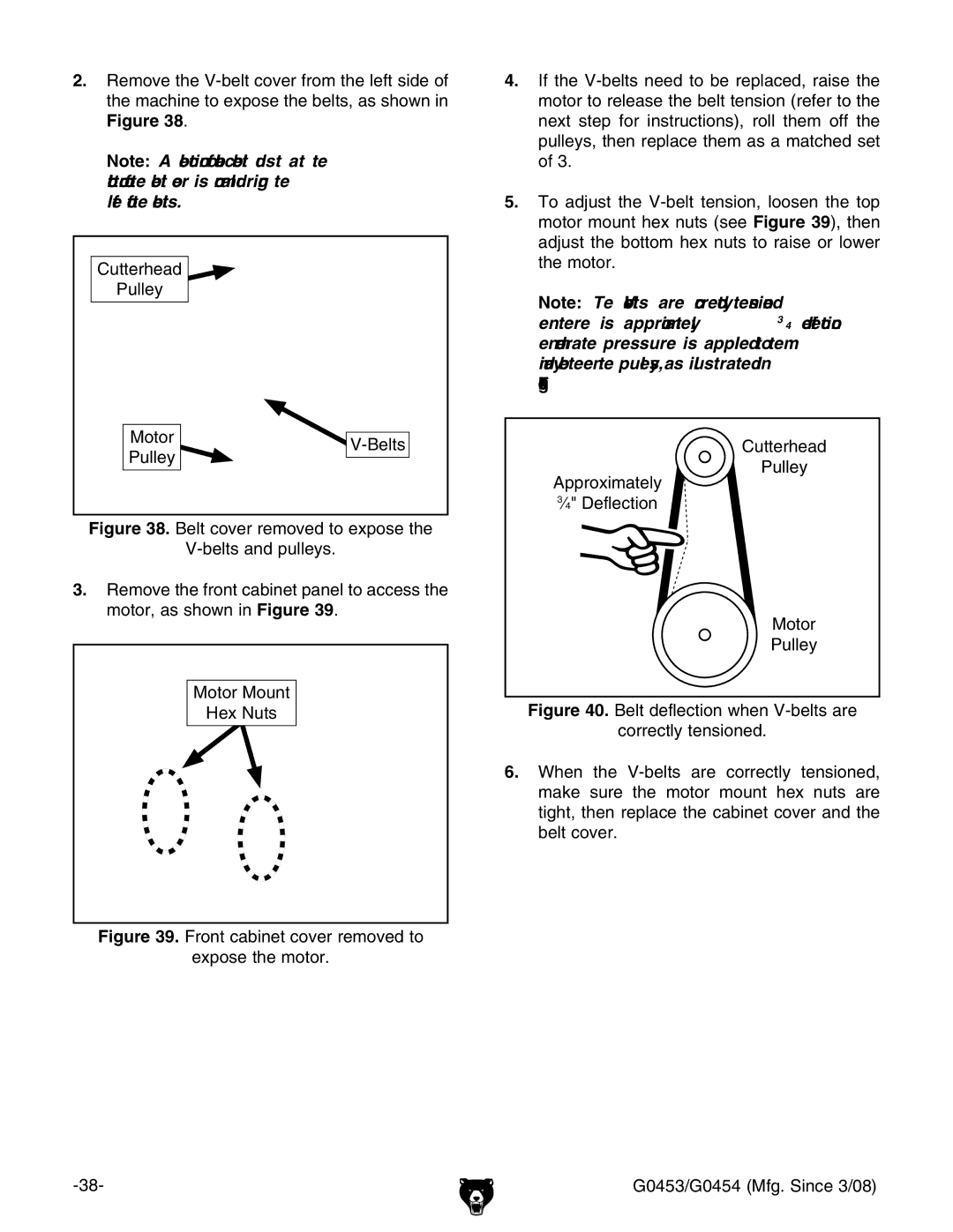 Grizzly G0454, G0453 owner manual 