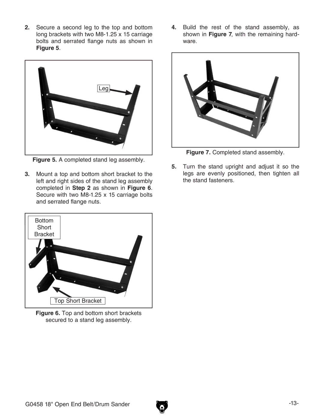 Grizzly G0458 instruction manual 