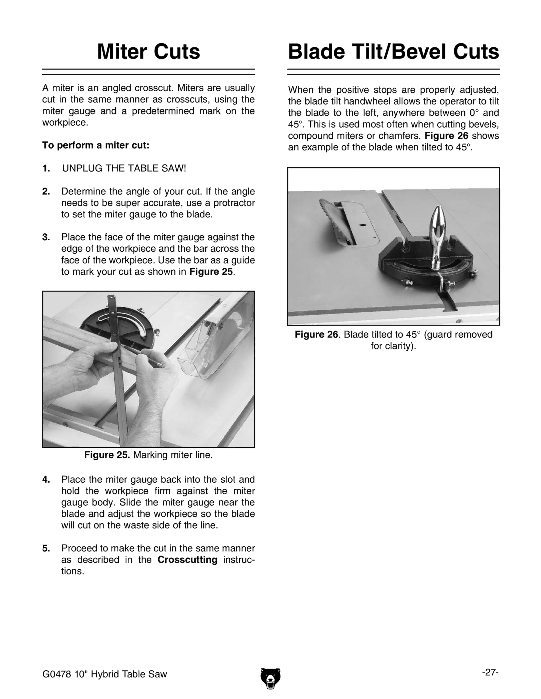 Grizzly G0478 manual Itert#Uts, 4O PERFORMFAAMITERTCUT, Igure BVg`c\biZgacZ# 