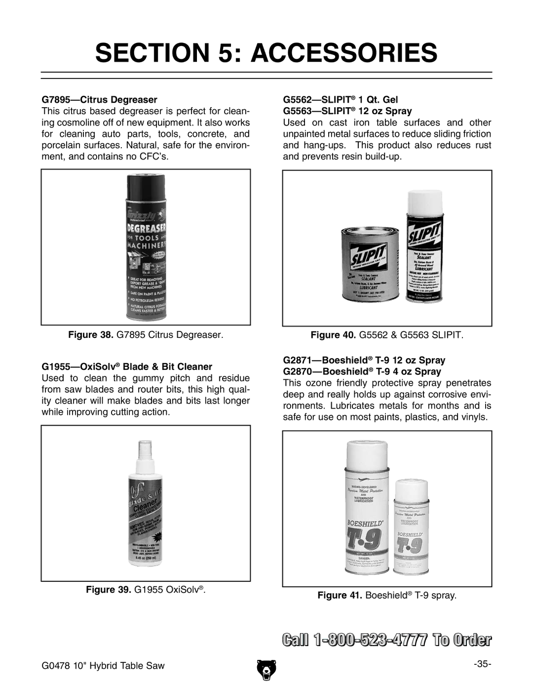 Grizzly G0478 manual #4/.  !##%33/2%3,  #Itrus $Egreaser,  /XI3OLV LADEAITI#LEANERA 