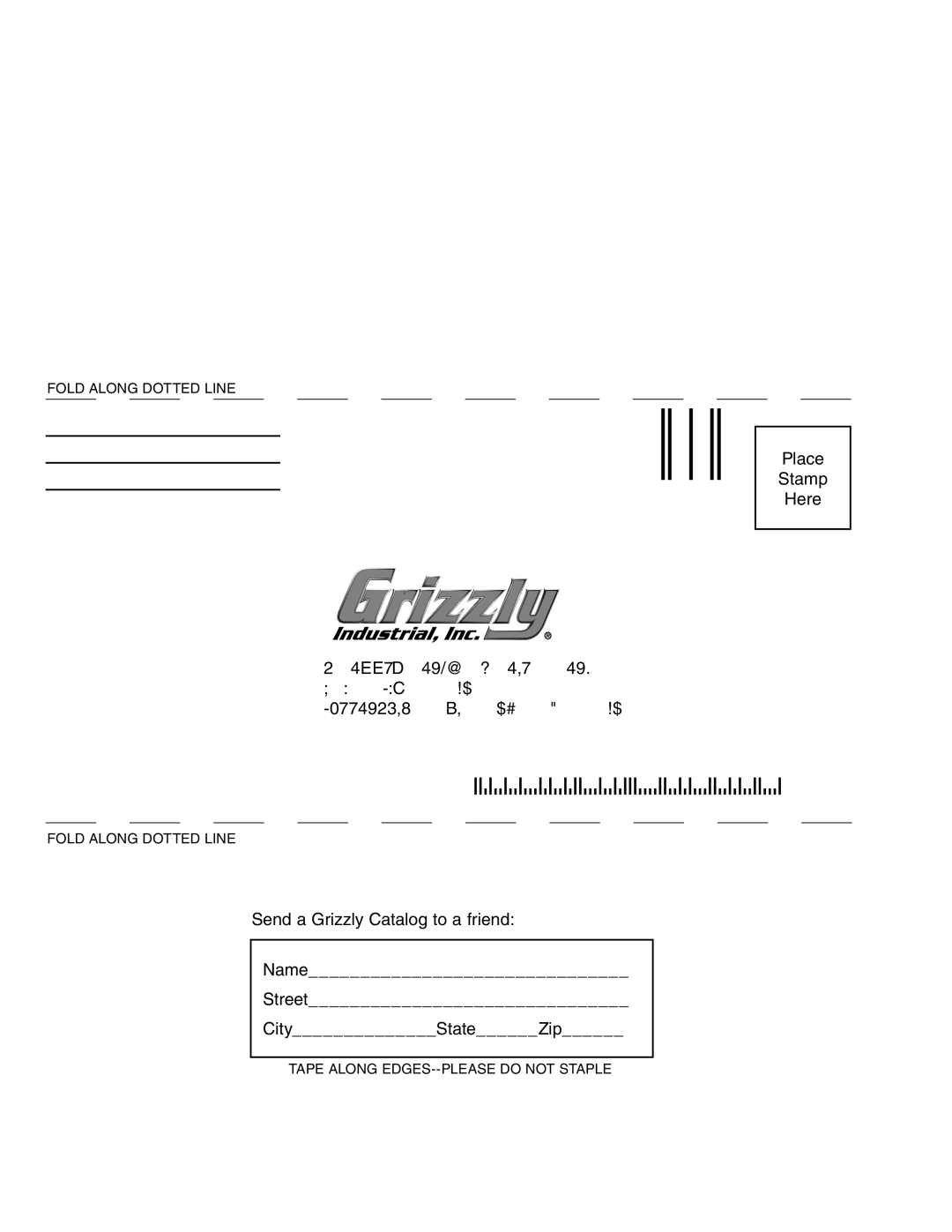 Grizzly G0489 owner manual 