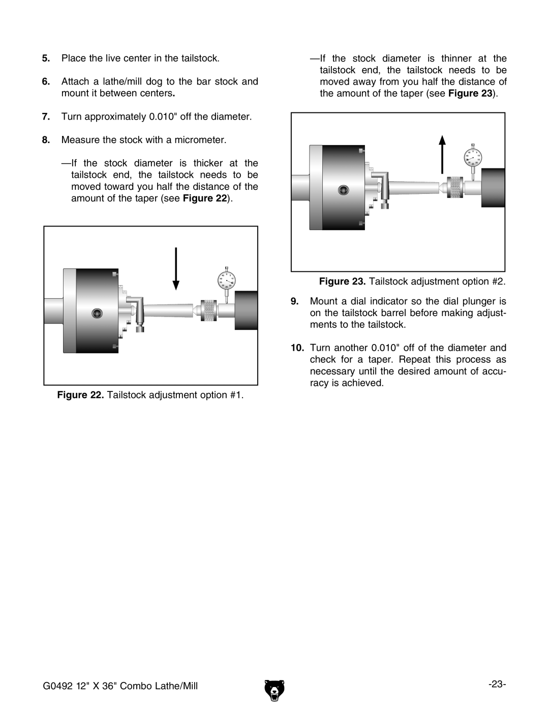 Grizzly G0492 owner manual 