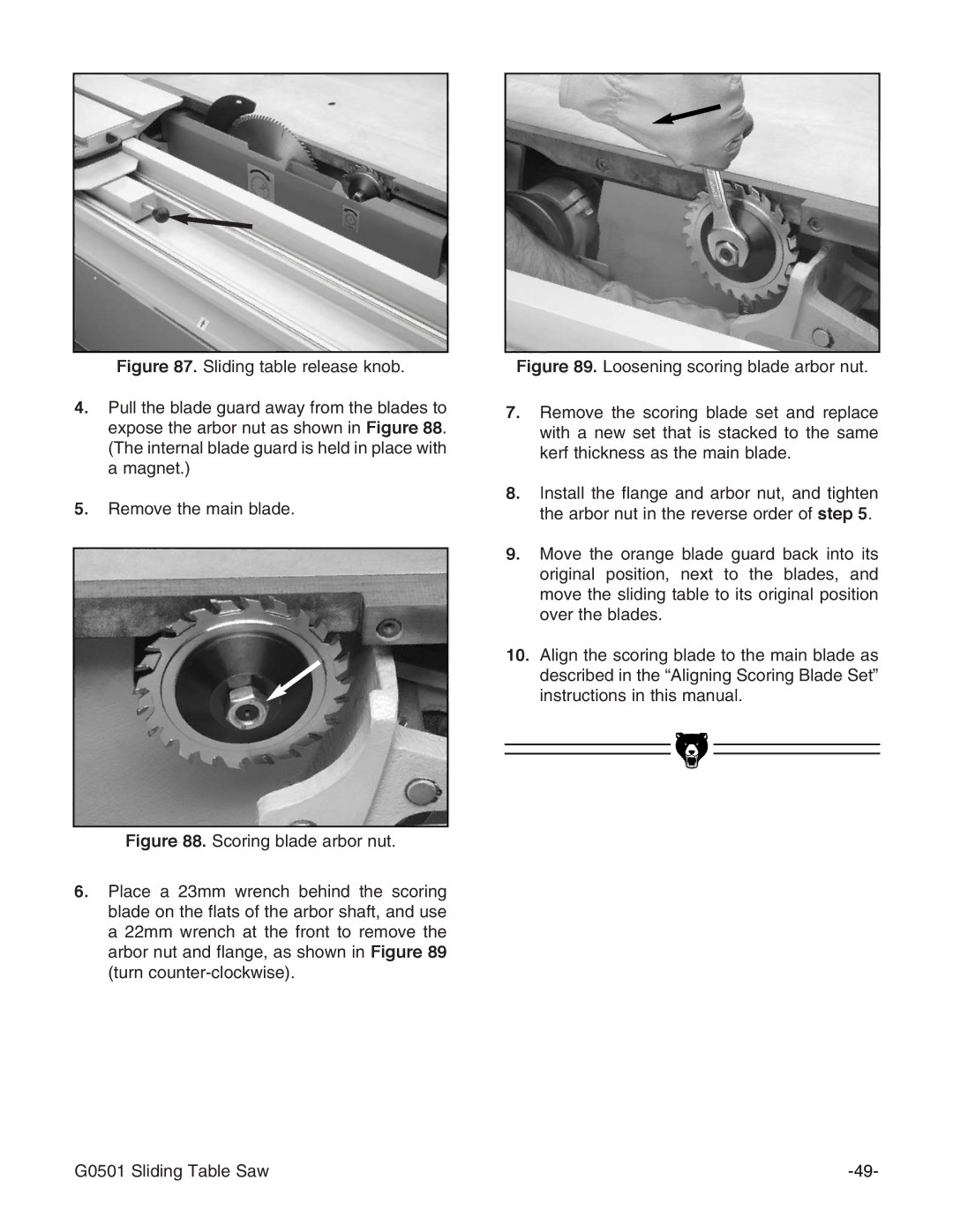 Grizzly G0501 instruction manual 