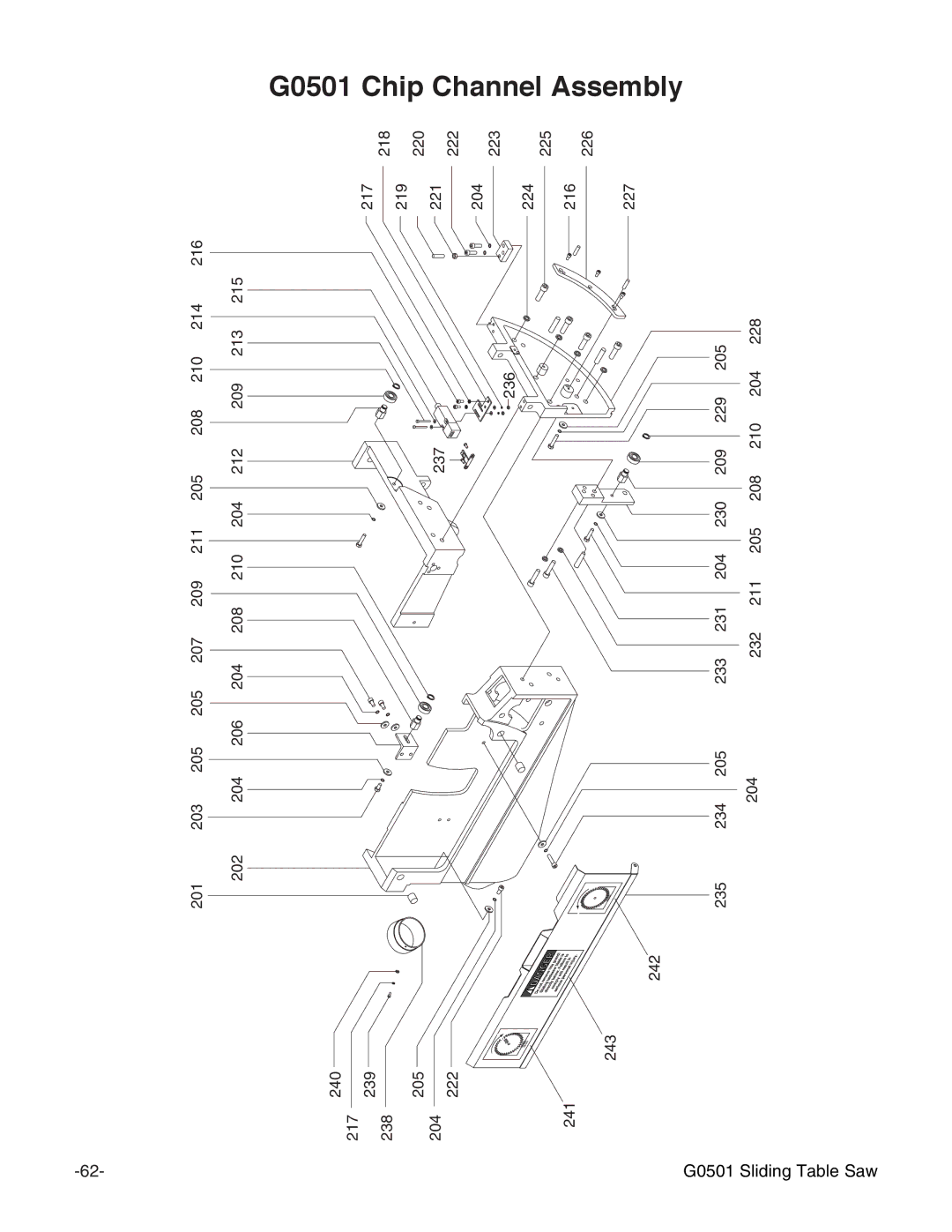 Grizzly G0501 instruction manual 