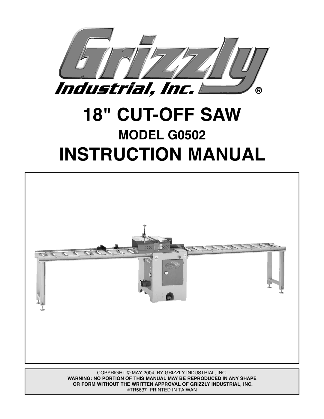 Grizzly G0502 manual 16758&7,210$18$, 02/* 