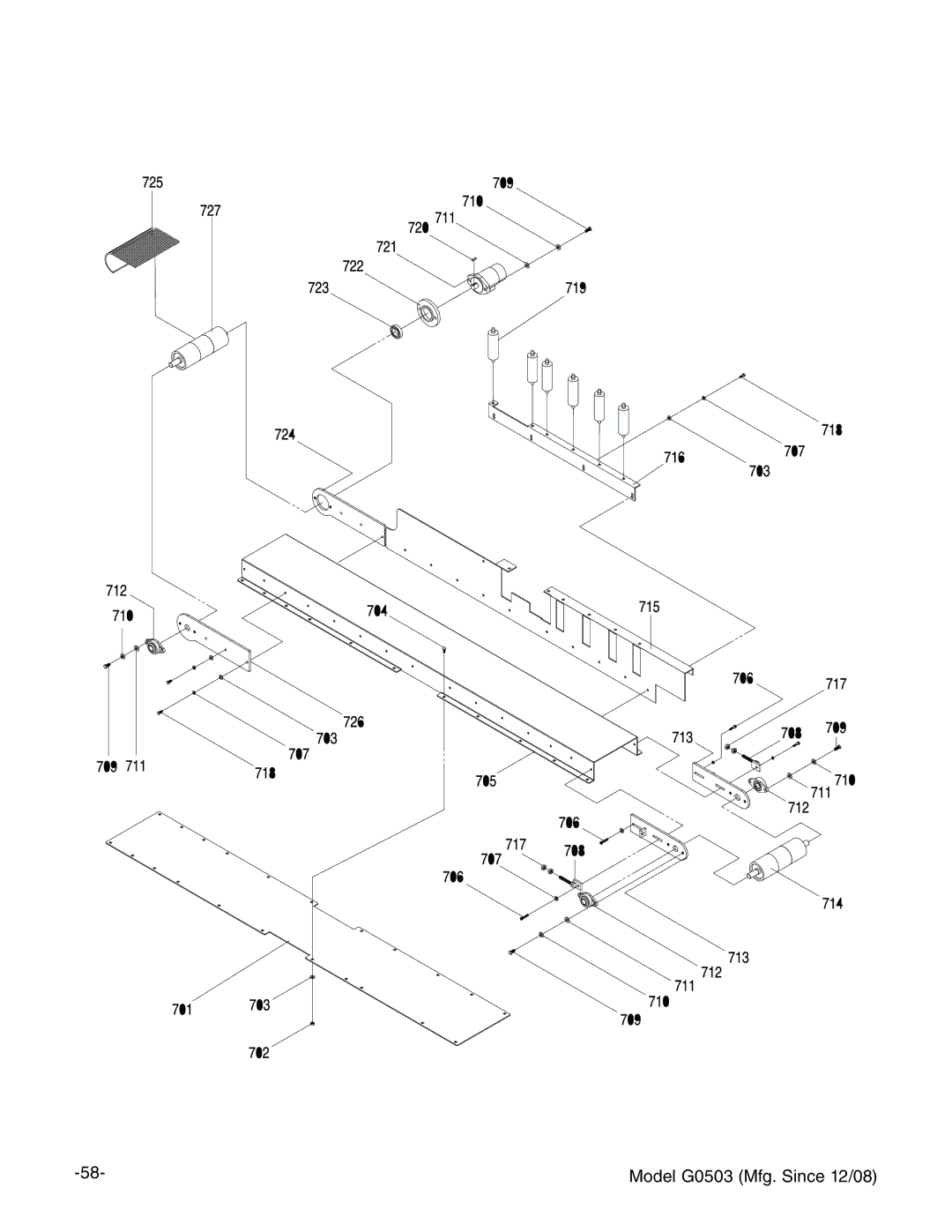 Grizzly instruction manual Model G0503 Mfg. Since 12/08 