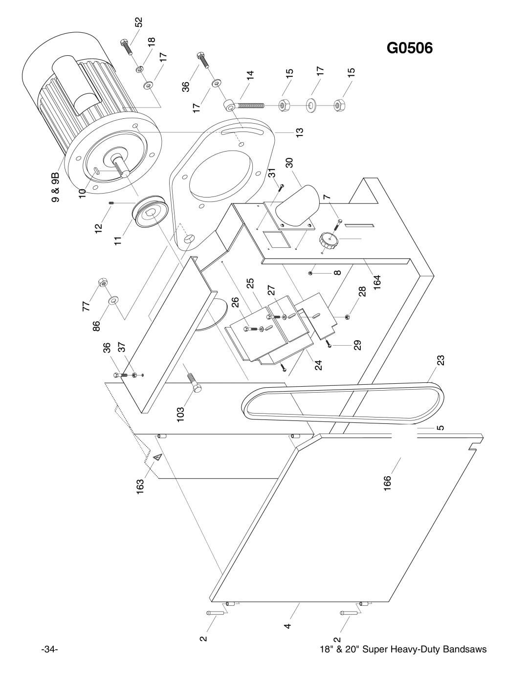 Grizzly G0507, G0511 instruction manual G0506 