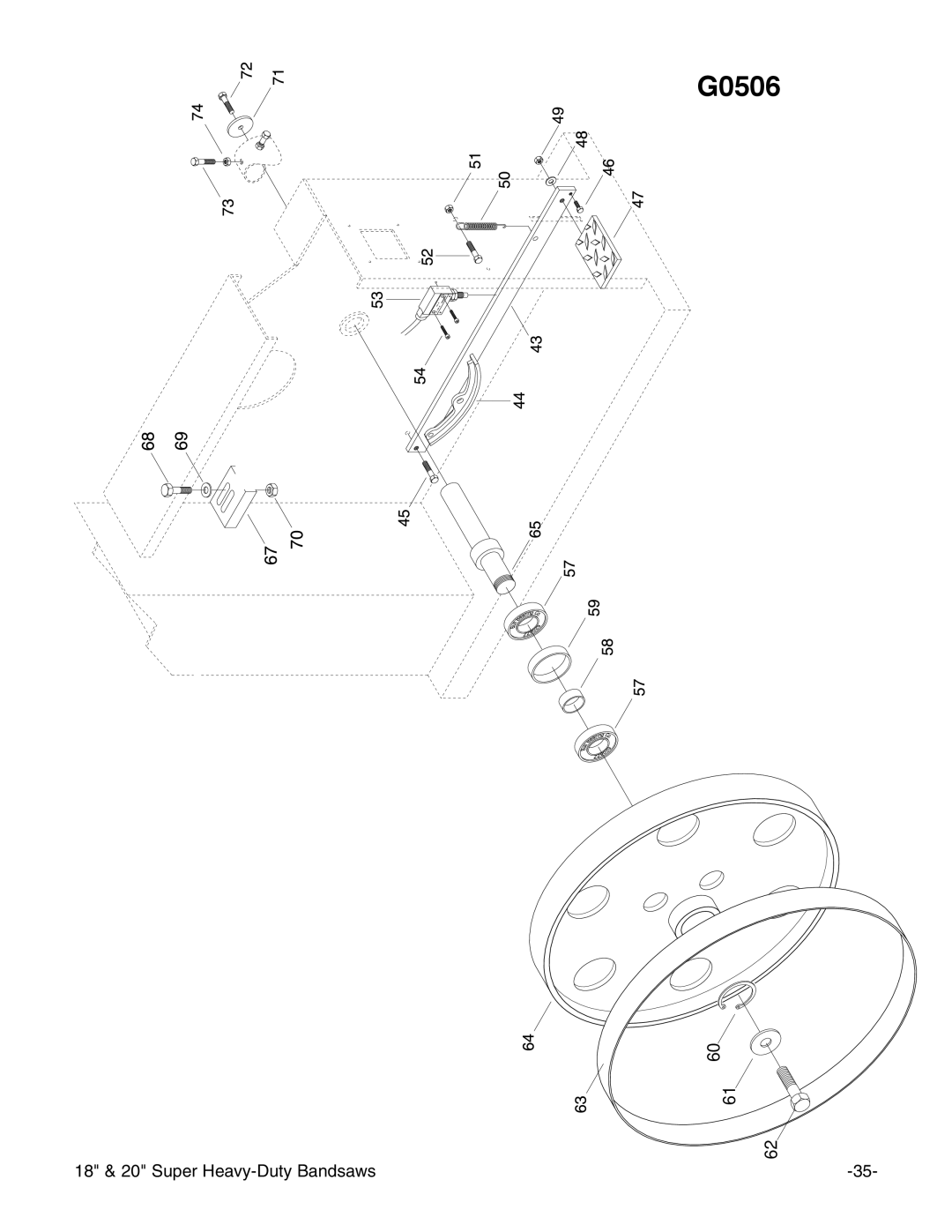 Grizzly G0506, G0507, G0511 instruction manual 