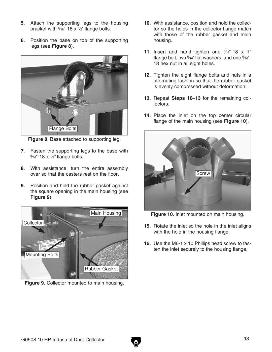 Grizzly G0508 owner manual 