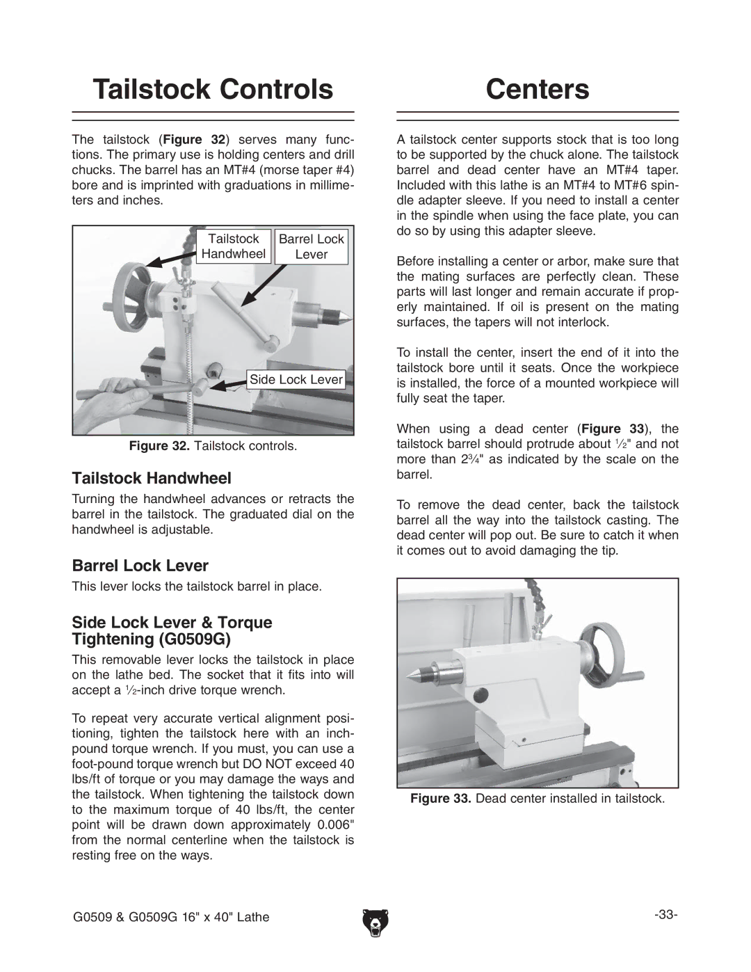 Grizzly G0509 manual #Enters, =VcYlZZa AZkZg HYZAdX`AZkZg Igure IVahidX`Xdcigdah# 