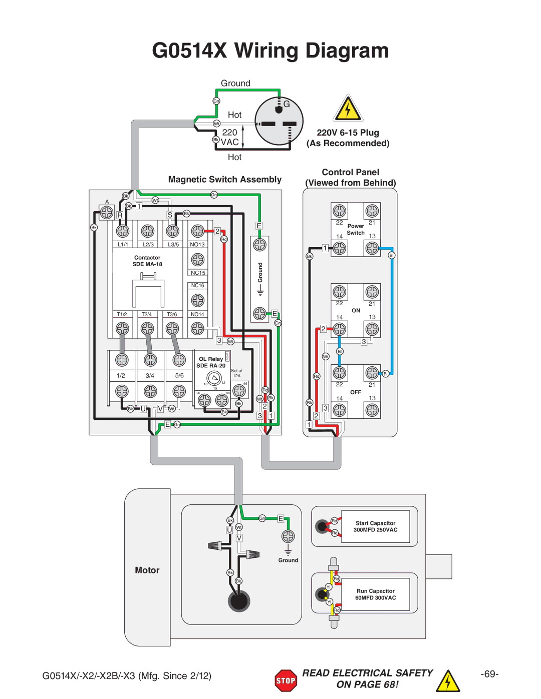 Grizzly owner manual G0514X Wiring Diagram, $M$M7$MB\#HcXZ$& 