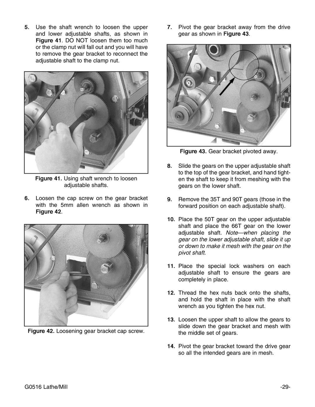 Grizzly G0516 instruction manual 