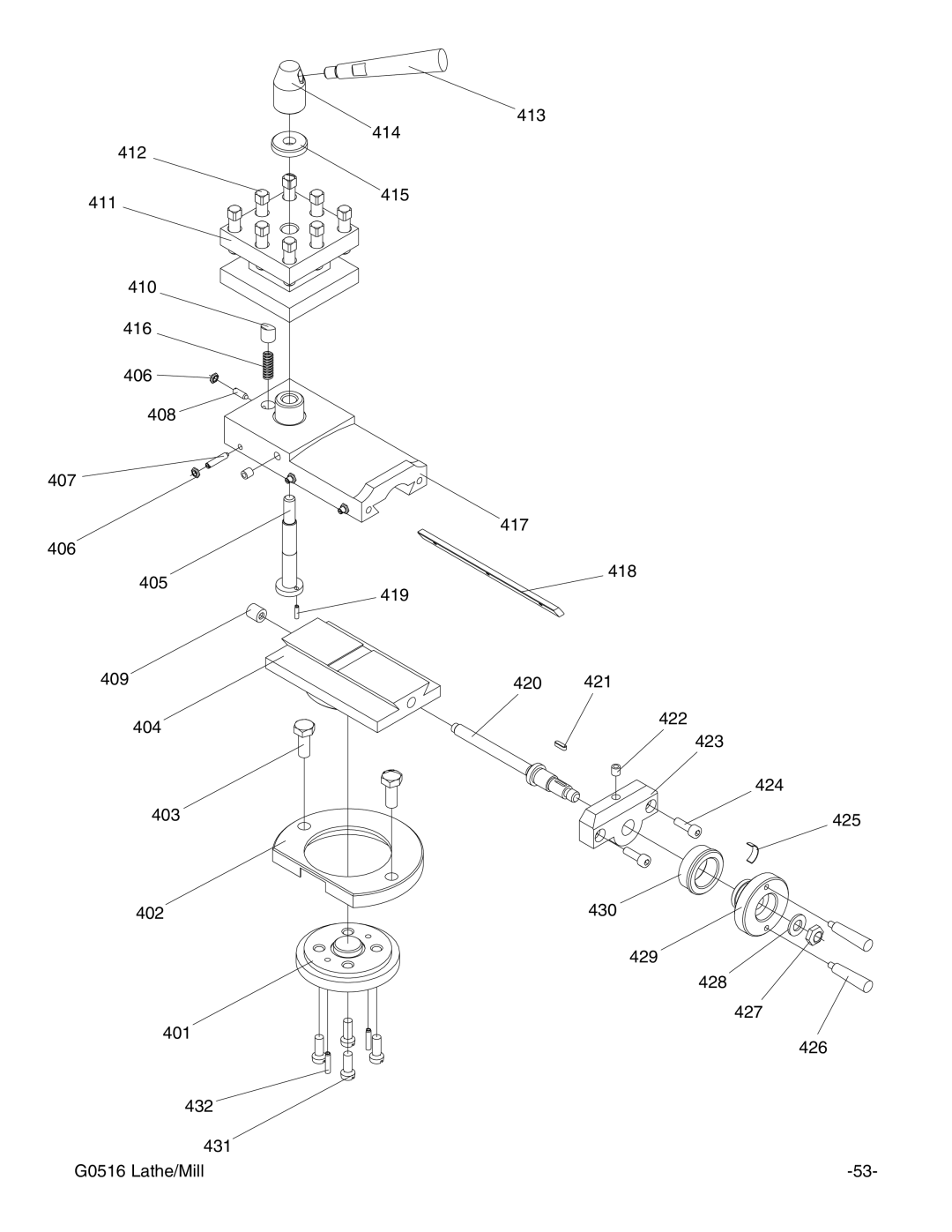 Grizzly G0516 instruction manual 