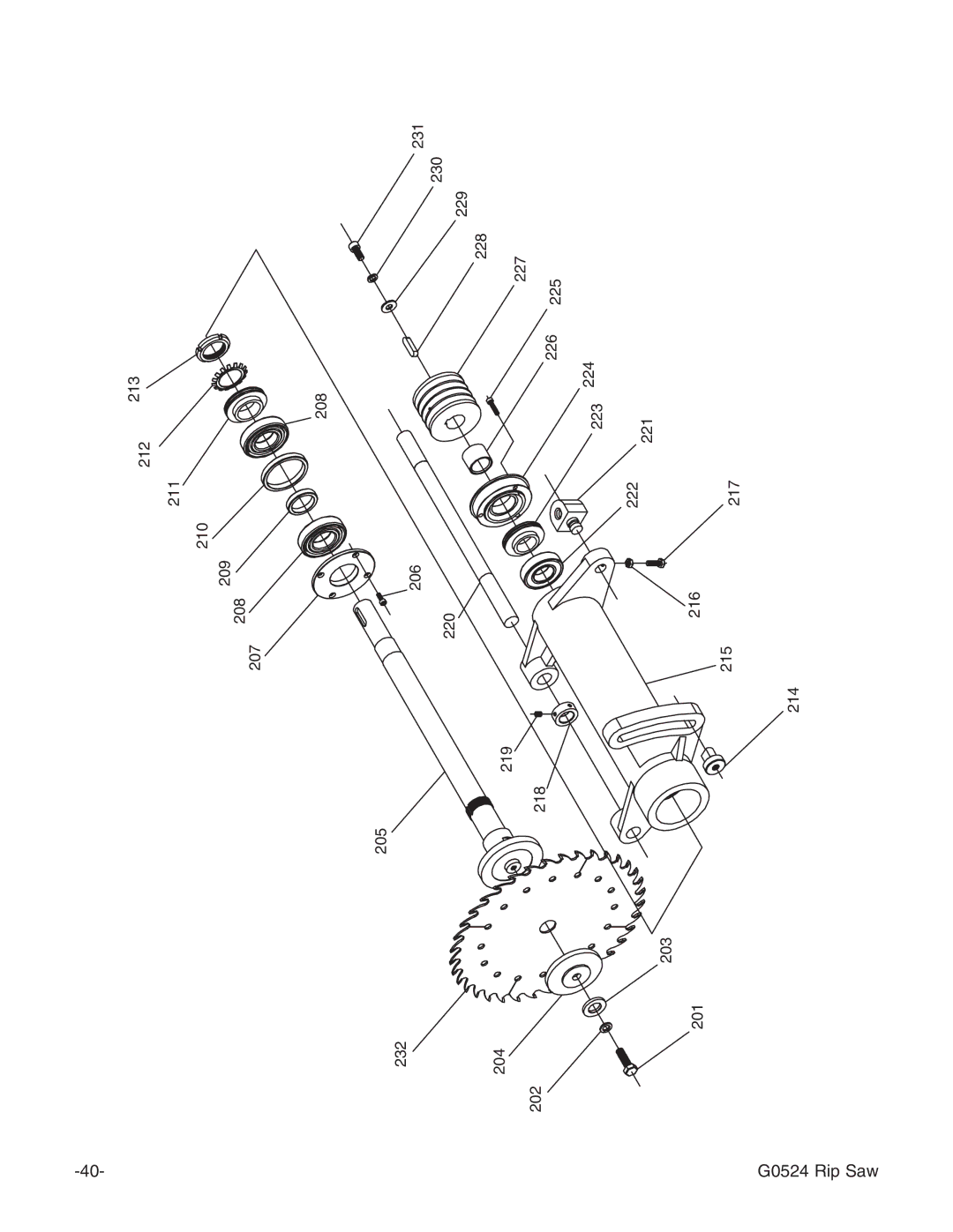 Grizzly G0524 owner manual 214 