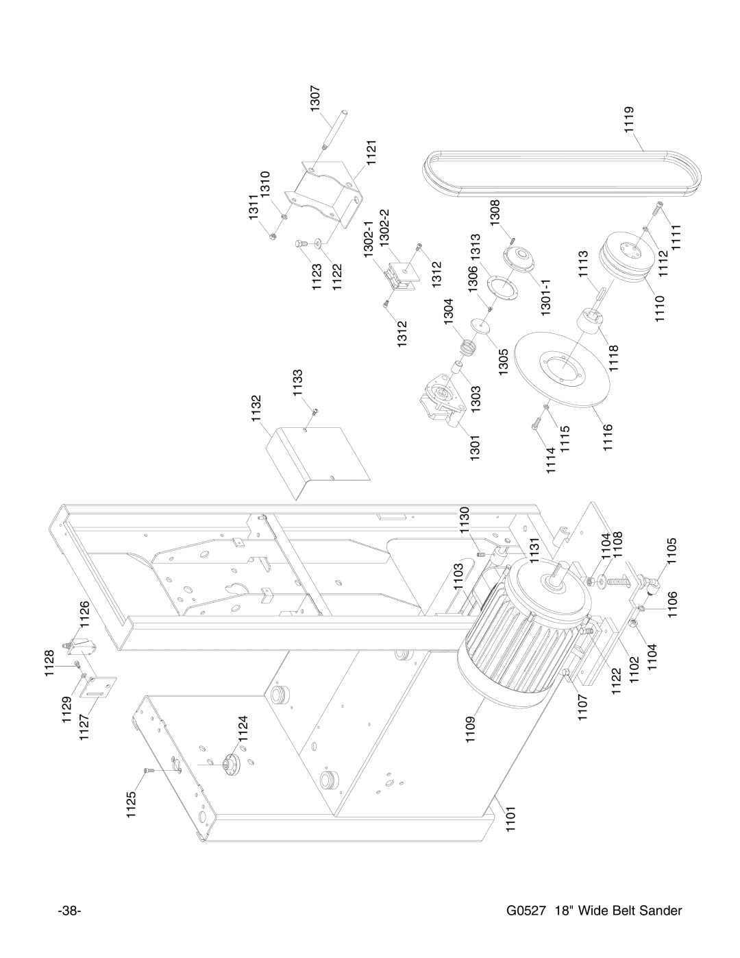 Grizzly G0527 instruction manual 1305 1308 