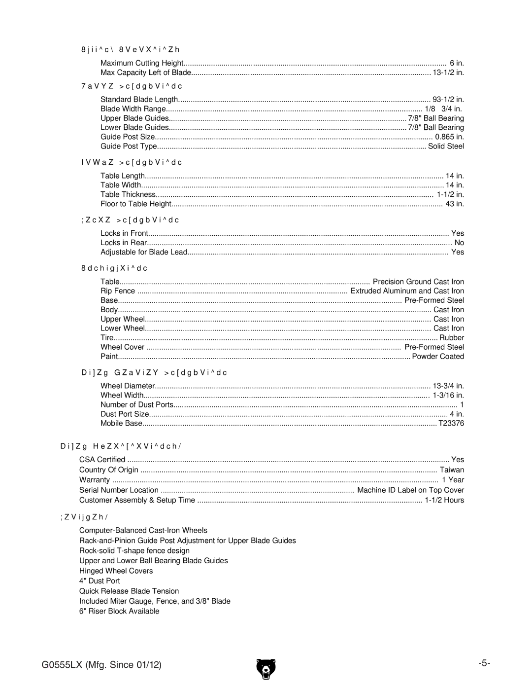 Grizzly G0555LX owner manual 8jiic\8VeVXiZh 