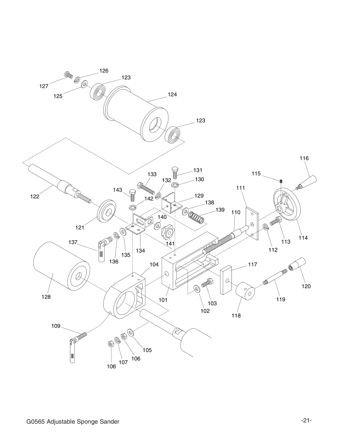 Grizzly instruction manual G0565 Adjustable Sponge Sander 