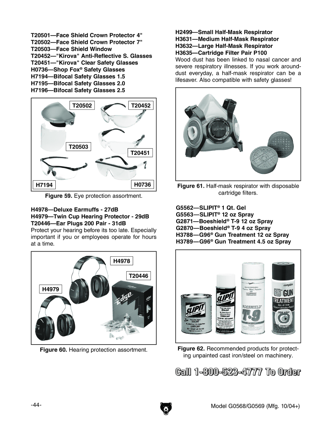 Grizzly G0569, G0568 owner manual NZegdiZXidcVhhdgibZci#, =ZVgc\egdiZXidcVhhdgibZci# 