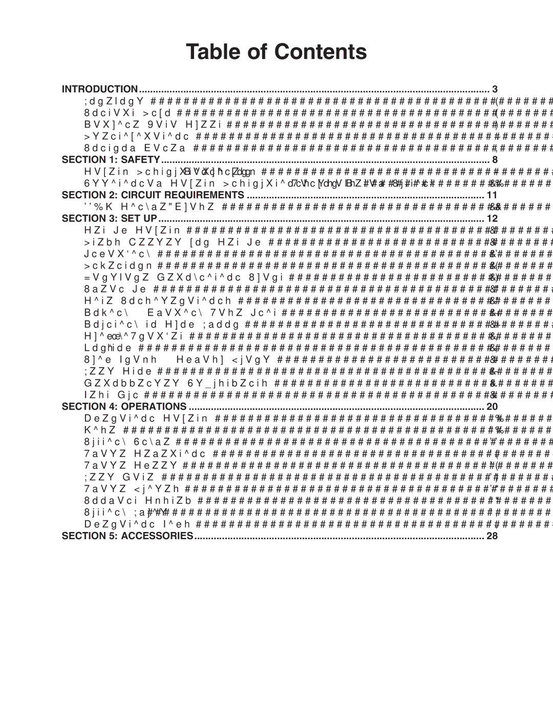 Grizzly G0592 owner manual Table of Contents 