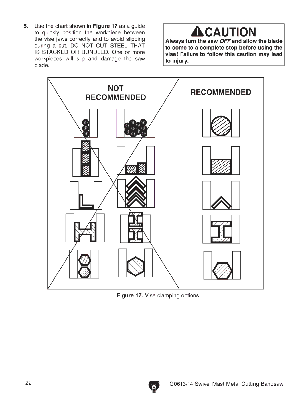 Grizzly G0613 manual To INJURY 