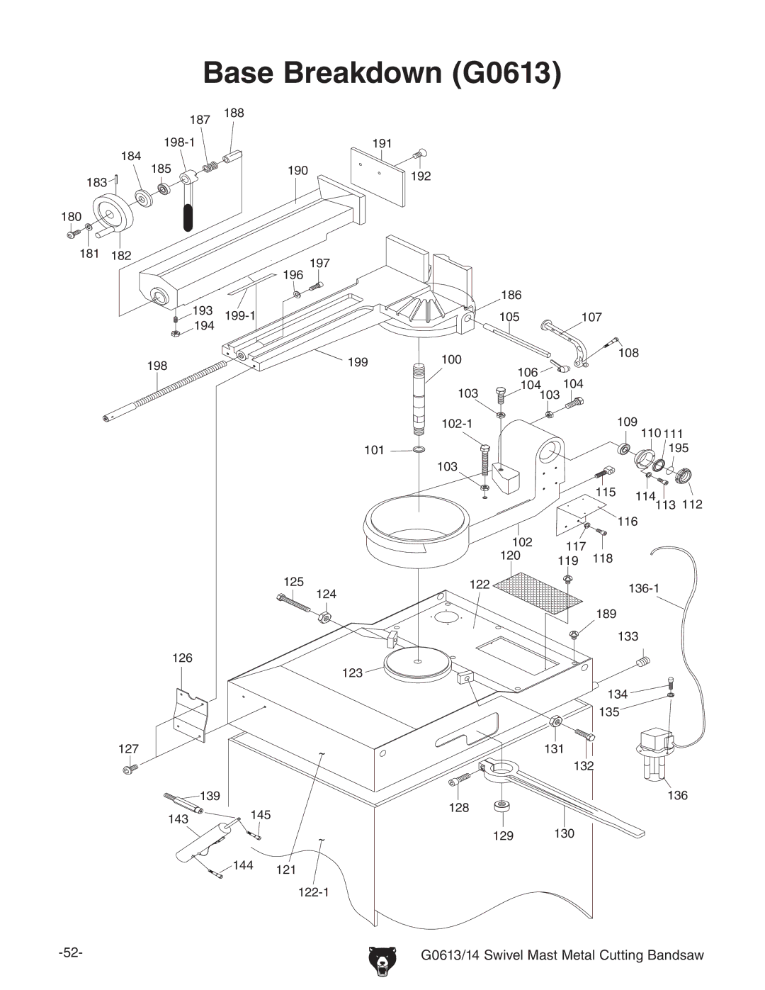 Grizzly G0613 manual ASE Reakdown  