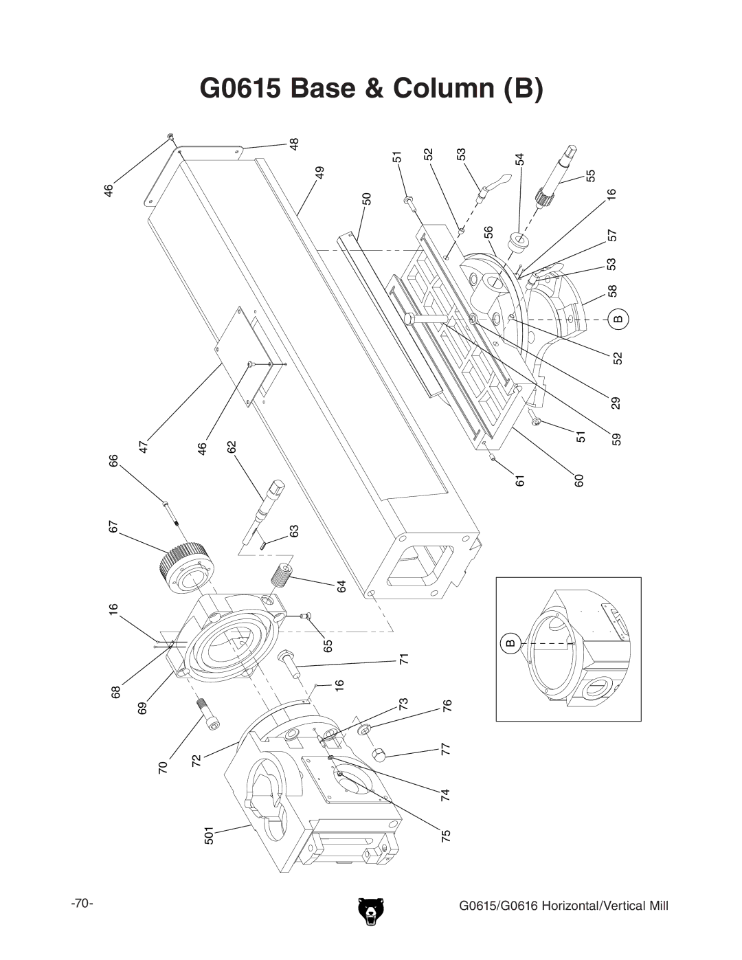 Grizzly G0615/G0616 manual Ase  #Olumnn 