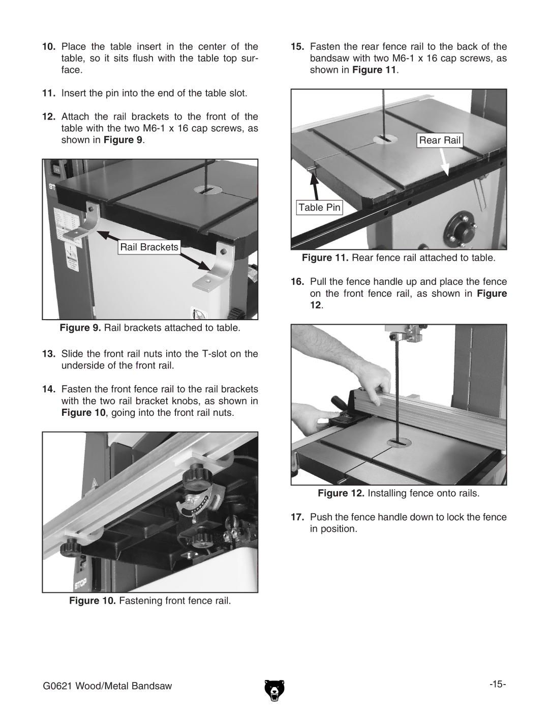 Grizzly G0621 owner manual 