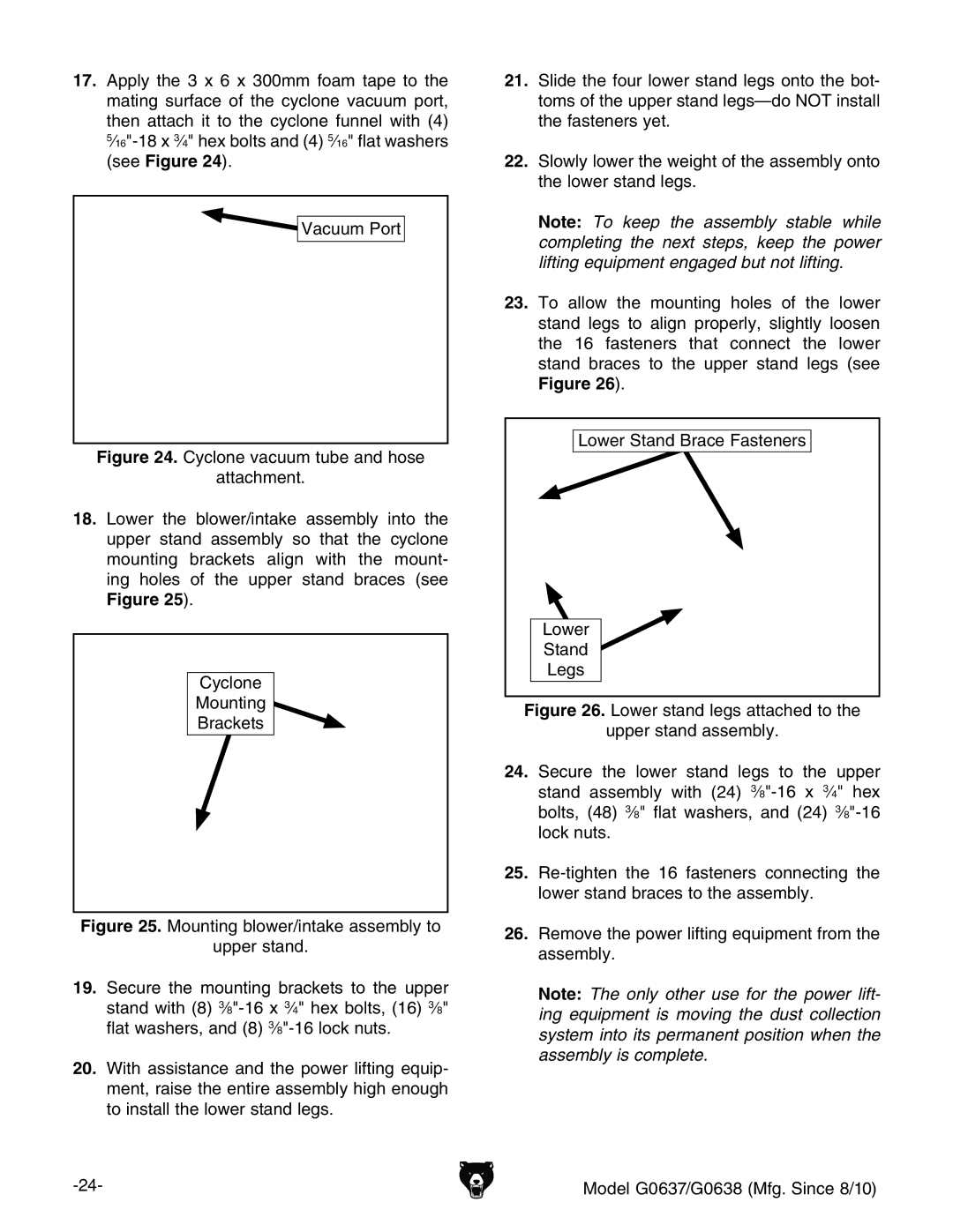 Grizzly G0637 owner manual KVXjjbEdgi, 8nXadcZ Bdjcic\ 7gVX`Zih, AdlZgHiVcY7gVXZVhiZcZgh AZ\h 