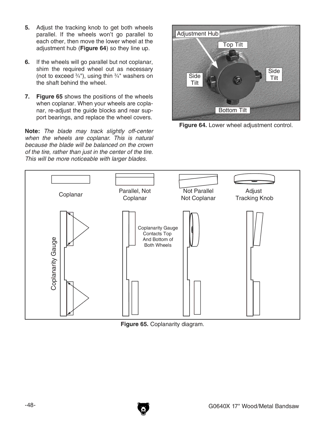 Grizzly G0640X owner manual Coplanarity Gauge 