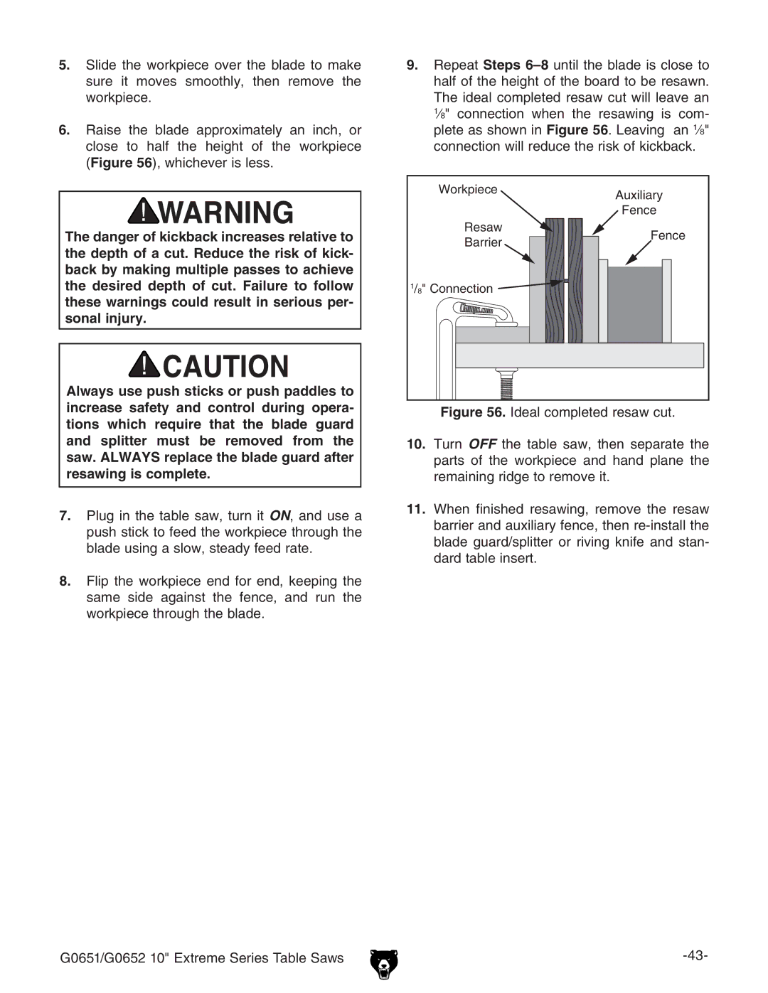 Grizzly G0652, G0651 owner manual GZhVl ZcXZ 7VggZg $ -8dccZXidc 